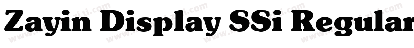Zayin Display SSi Regular字体转换